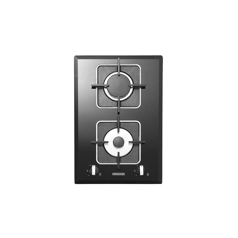 اجاق گاز شیشه ای دو شعله استیل البرز مدل G_2303