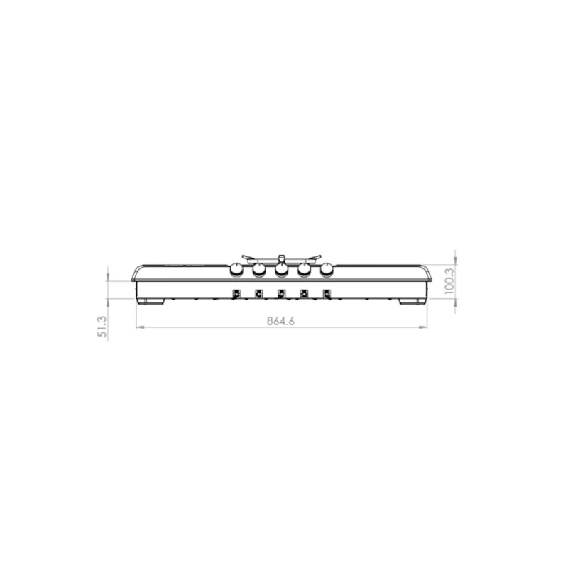 اجاق گاز استیل ایرانی کن مدل sd 9505