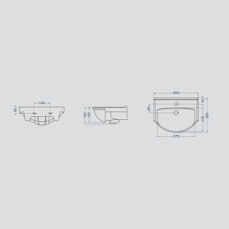 روشویی روکابینتی گلسار مدل تولیپ