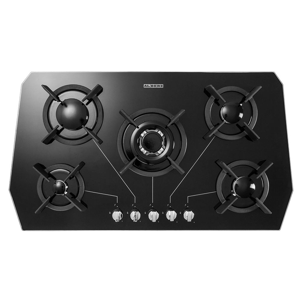 اجاق گاز شیشه ای استیل البرز مدل G-5905