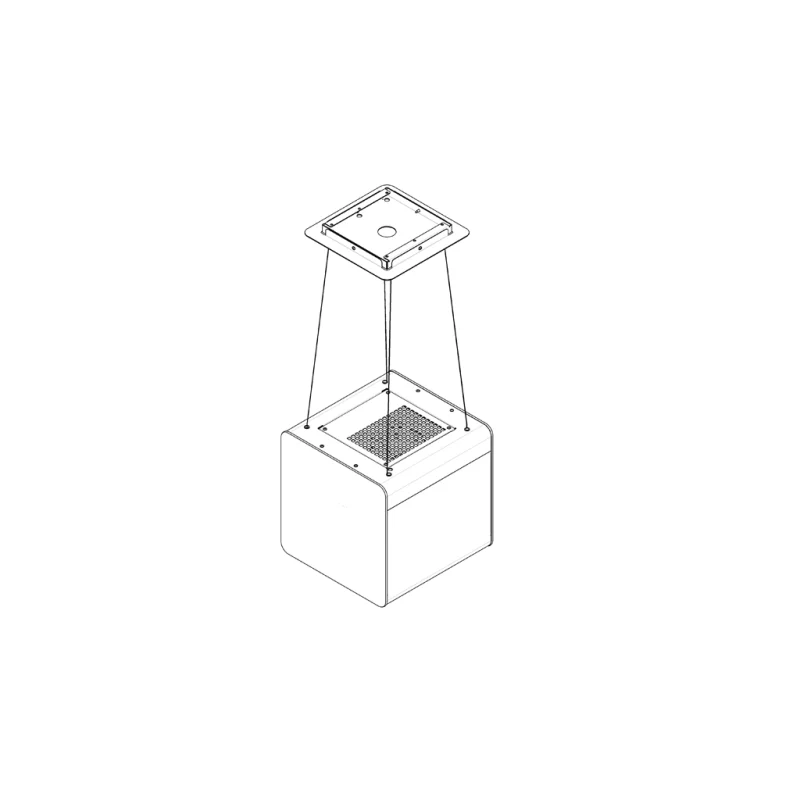 هود جزیره ای کن مدل cube