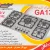 اجاق گاز استیل نگین الماس مدل ga013