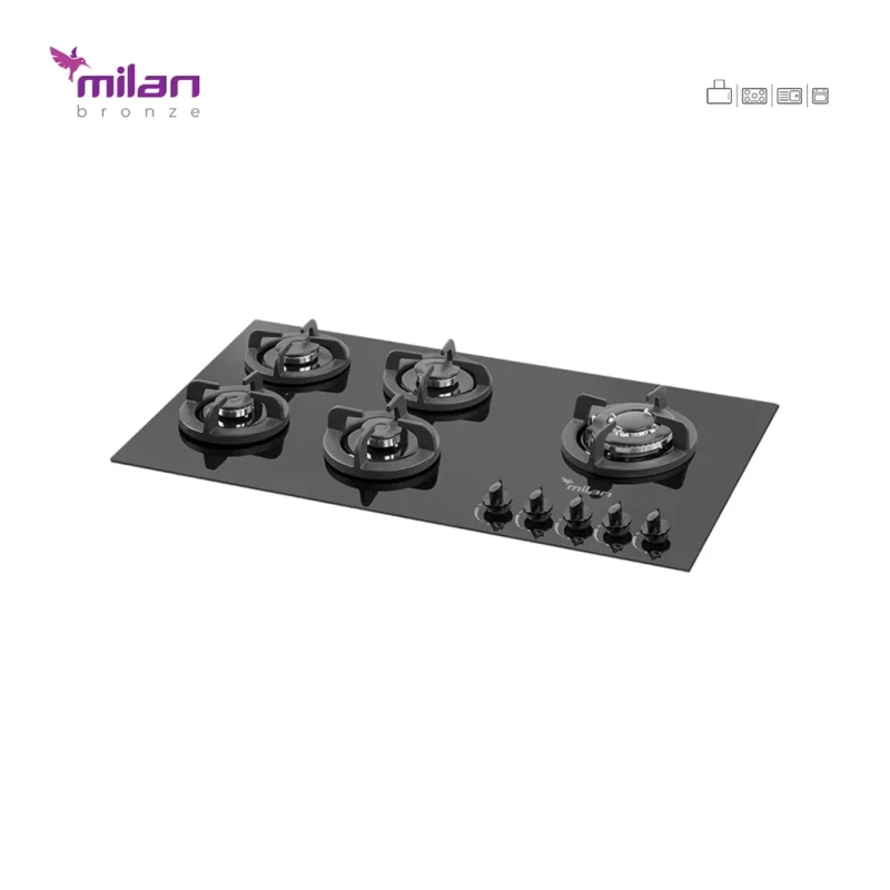 اجاق گاز شیشه ای میلان مدل g93