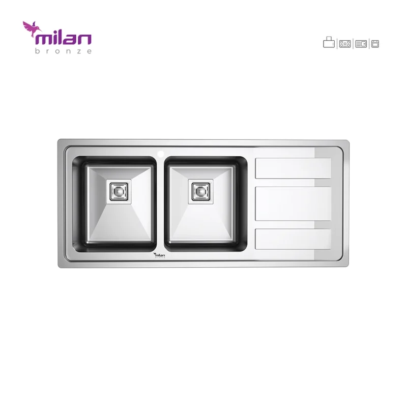 سینک استیل میلان مدل 9010