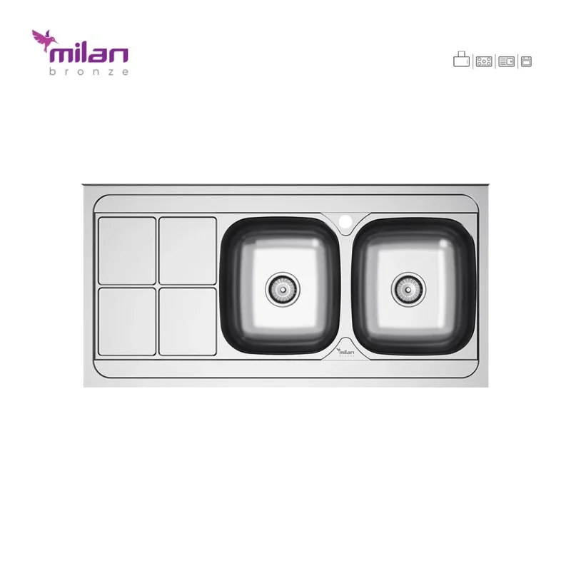 سینک استیل میلان مدل 7011