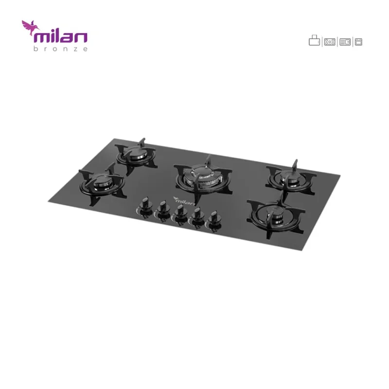 اجاق گاز شیشه ای میلان مدل g90