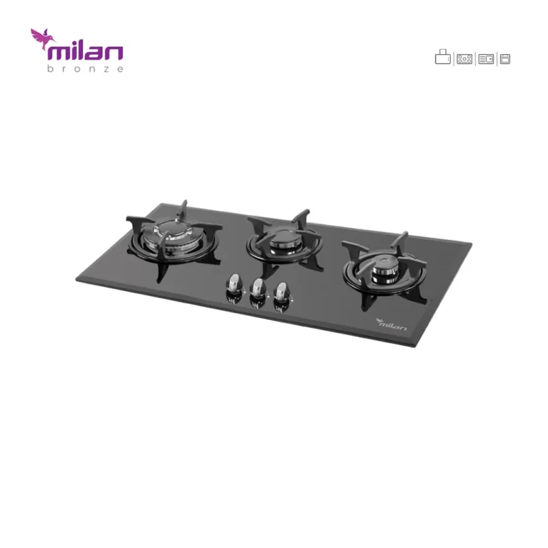 اجاق گاز شیشه ای میلان مدل g35