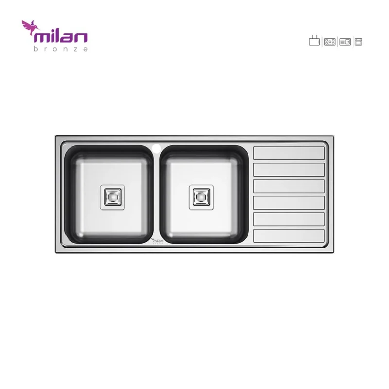 سینک استیل میلان مدل 5014
