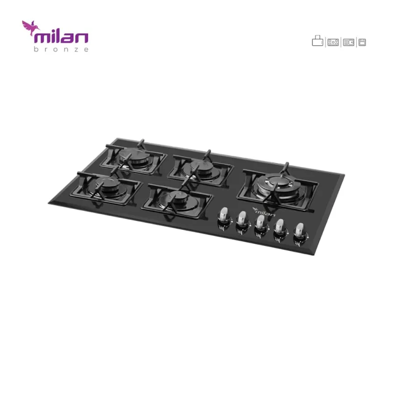 اجاق گاز شیشه ای میلان مدل g6
