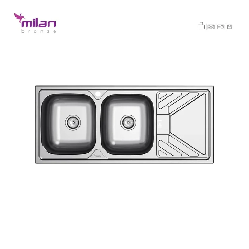 سینک استیل میلان مدل 7014