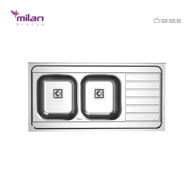 سینک استیل میلان مدل 1015