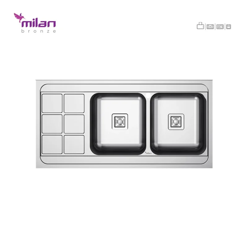 سینک استیل میلان مدل 5013