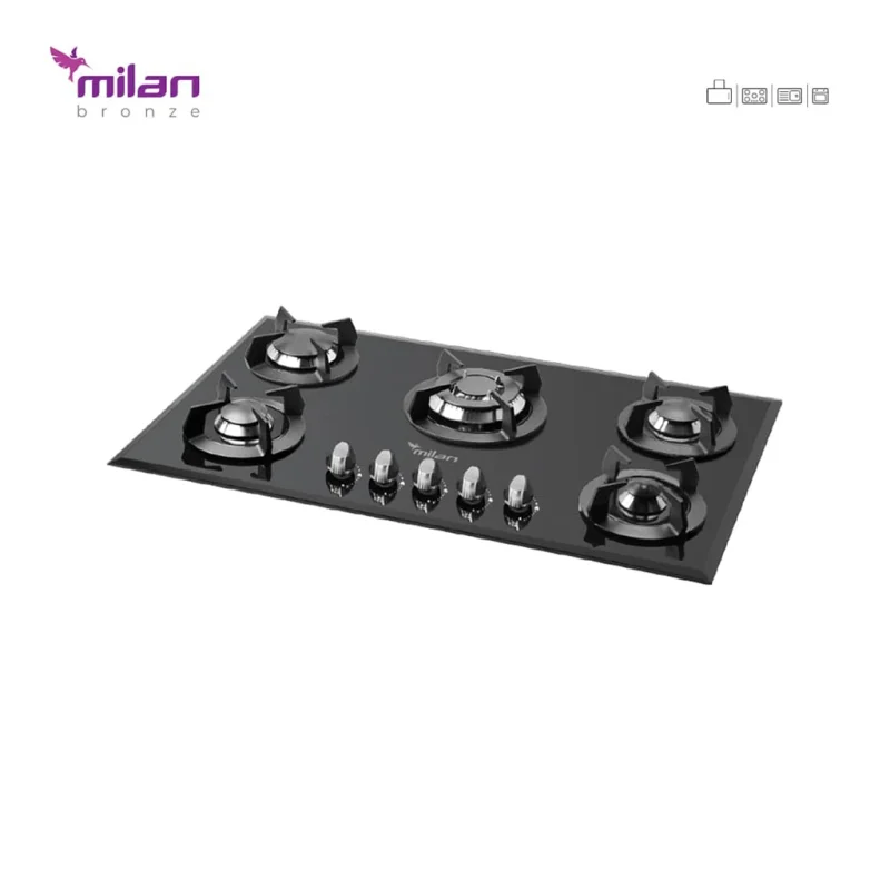 اجاق گاز شیشه ای میلان مدل g301