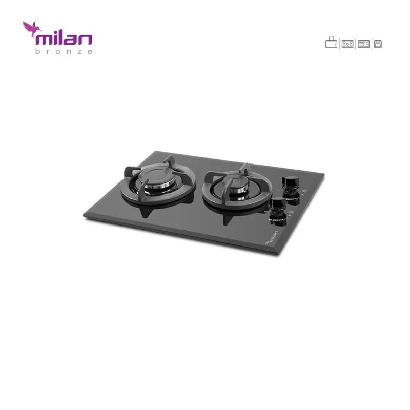 اجاق گاز شیشه ای میلان مدل g21