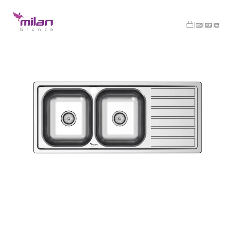 سینک استیل میلان مدل 1020
