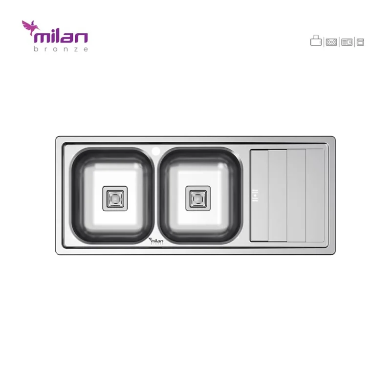 سینک استیل میلان مدل 1012