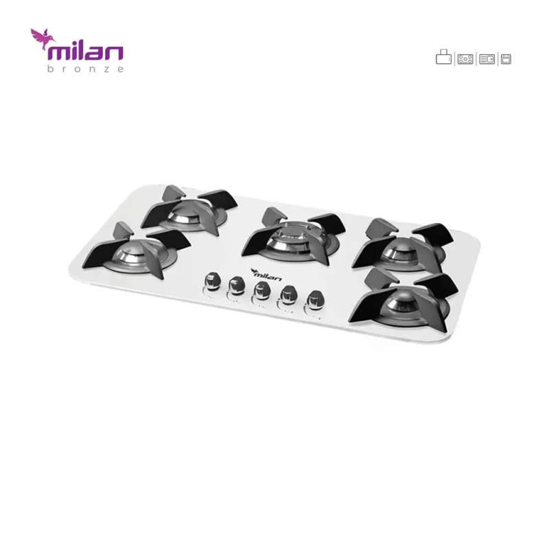 اجاق گاز شیشه ای میلان مدل g307