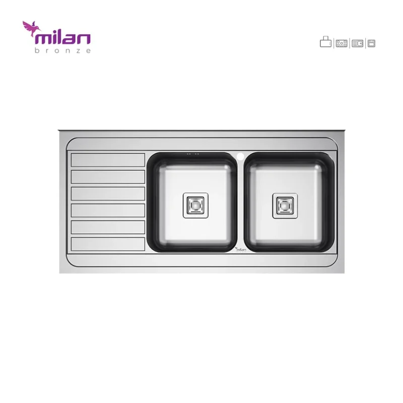 سینک استیل میلان مدل 5015