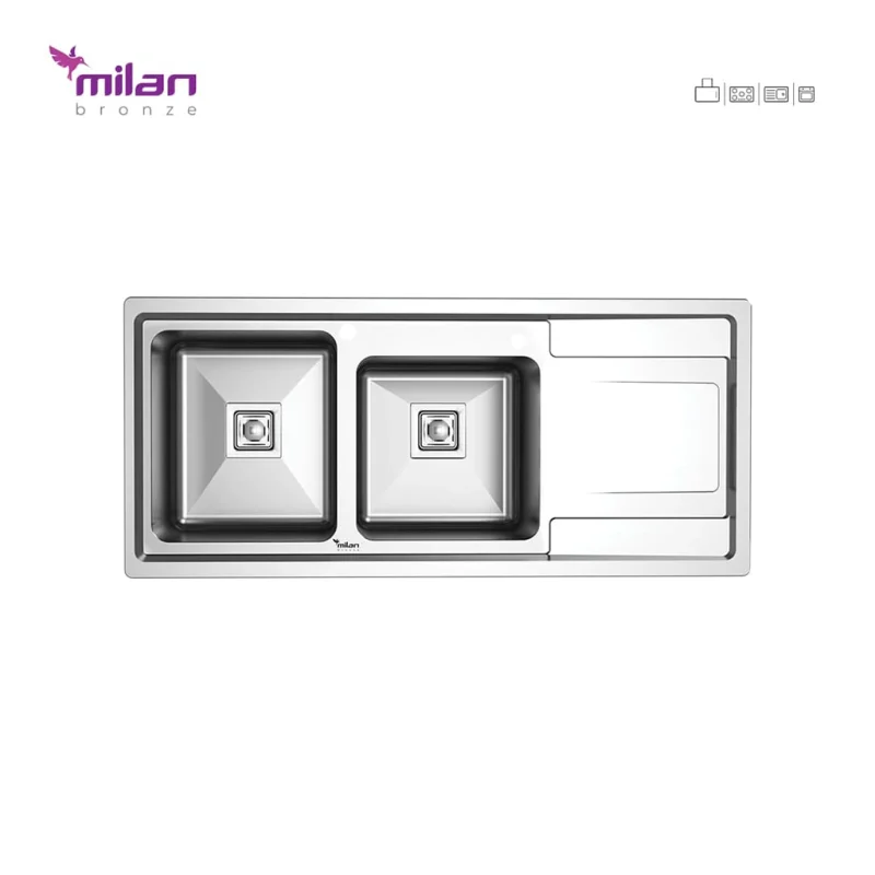 سینک استیل میلان مدل 6012