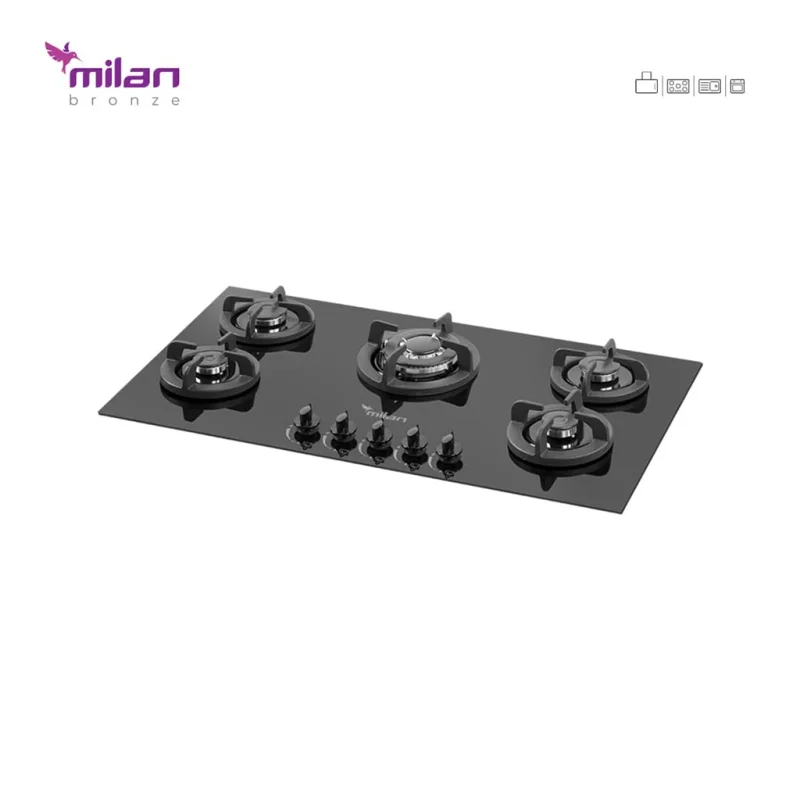 اجاق گاز شیشه ای میلان مدل g92