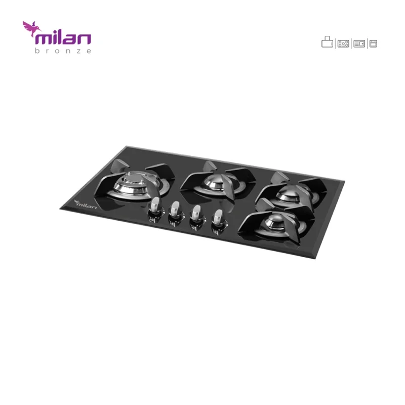 اجاق گاز شیشه ای میلان مدل g46