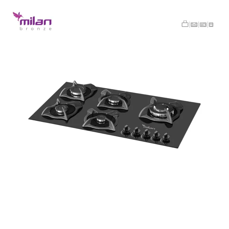 اجاق گاز شیشه ای میلان مدل g95